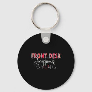 Hostal Receptionist Office Valentine Nursing Tee W Key Ring