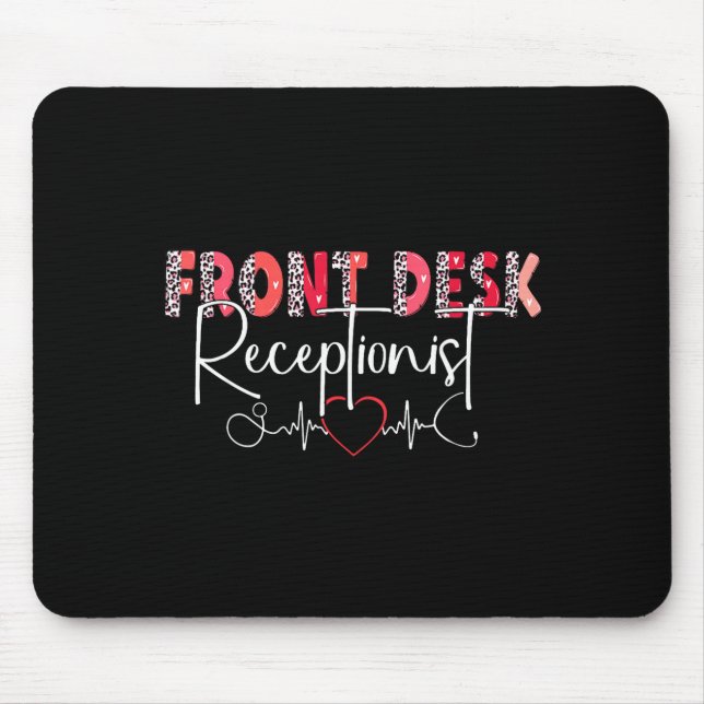 Hostal Receptionist Office Valentine Nursing Tee W Mouse Mat (Front)