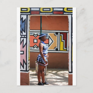 Hostess At Lesedi Postcard