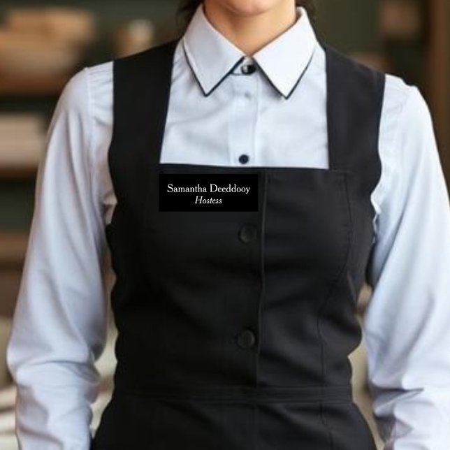 Hostess Black Name Tag (Creator Uploaded)