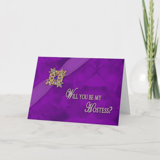 Hostess - Bridal Attendant Invitation (Front)