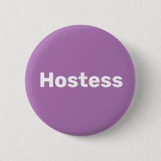 Hostess Minimalist Bridal shower Party Weddings 6 Cm Round Badge