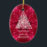 Hostess with the Mostess Christmas Chalkboard Ceramic Tree Decoration<br><div class="desc">personalise on the back with the your family's name... </div>