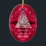 Hostess with the Mostess Christmas Chalkboard Ceramic Tree Decoration<br><div class="desc">personalise on the back with the your family's name... </div>