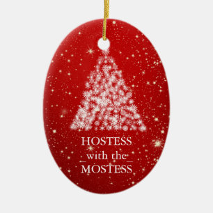 Hostess with the Mostess Christmas Xmas Ceramic Tree Decoration