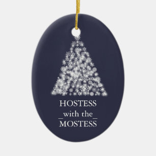 Hostess with the Mostess Christmas Xmas Ceramic Tree Decoration