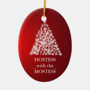 Hostess with the Mostess Christmas Xmas Ceramic Tree Decoration