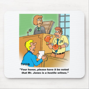 HOSTILE WITNESS MOUSE MAT