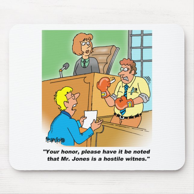 HOSTILE WITNESS MOUSE MAT (Front)