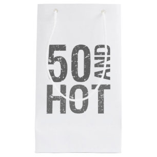 Hot 50th Birthday Small Gift Bag
