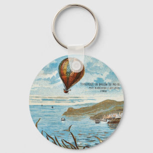 Hot Air Ballon Artwork Key Ring