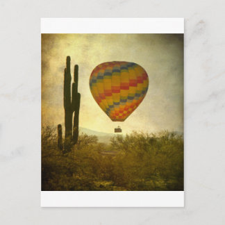 Hot Air Ballon Flight Over the Southwest Desert Postcard