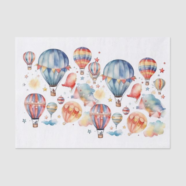 Hot air Ballons Tissue Paper (Front)