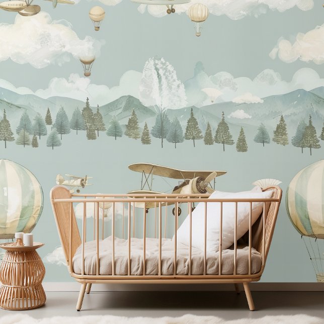 Hot Air Balloon and Aeroplane Adventure Wallpaper (Creator Uploaded)