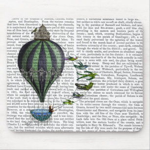 Hot Air Balloon and Birds Mouse Mat