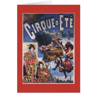 Hot-Air Balloon and Japanese Ladies Poster