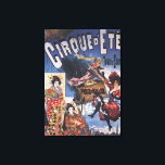 Hot-Air Balloon and Japanese Ladies Poster Canvas Print<br><div class="desc">France - Summer Circus - Hot-Air Balloon and Japanese Ladies Poster - France  was created in 1890. This image depicts scenes from France.</div>
