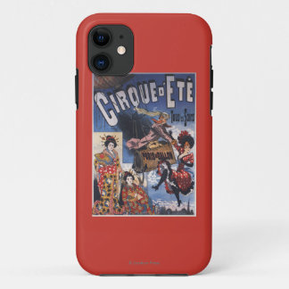 Hot-Air Balloon and Japanese Ladies Poster iPhone 11 Case