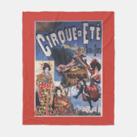 Hot-Air Balloon and Japanese Ladies Poster