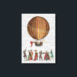 Hot Air Balloon And People Canvas Print<br><div class="desc">Transportation & Travel</div>