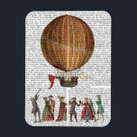 Hot Air Balloon And People Magnet<br><div class="desc">Transportation & Travel</div>