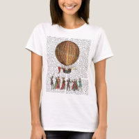 Hot Air Balloon And People