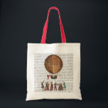 Hot Air Balloon And People Tote Bag<br><div class="desc">Transportation & Travel</div>