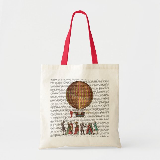 Hot Air Balloon And People Tote Bag (Front)