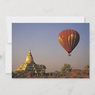 Hot-air Balloon and Shwesandaw Temple, Bagan
