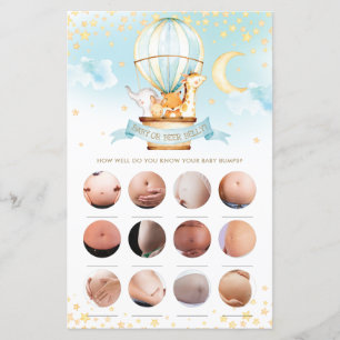 Hot Air Balloon Animals Baby or Beer Belly Game