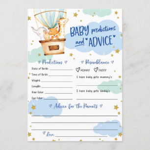 Hot Air Balloon Animals Invitation