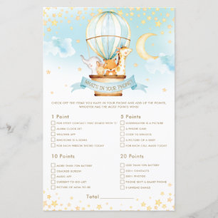 Hot Air Balloon Animals What's In Your Phone Game