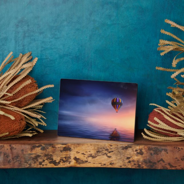 Hot Air Balloon Art Decor Plaque (Side)
