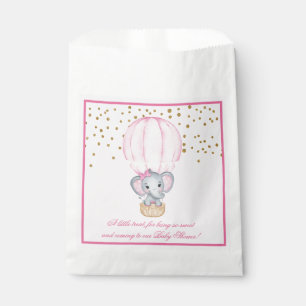 Hot Air Balloon Baby Girl Elephant Baby Shower  Favour Bags
