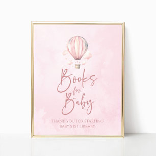 Hot Air Balloon Baby Shower Books For Baby Sign