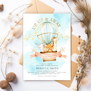 Hot Air Balloon Baby Shower Invitation