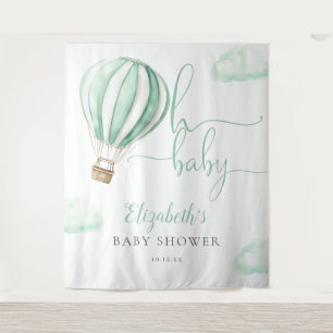 Hot Air Balloon Baby Shower Photo Backdrop Tapestry