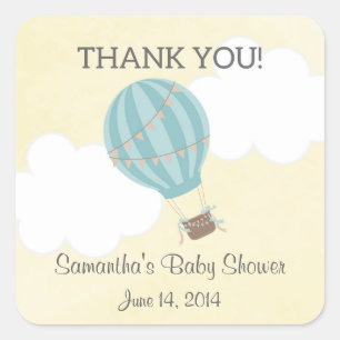 Hot Air Balloon Baby Shower Stickers