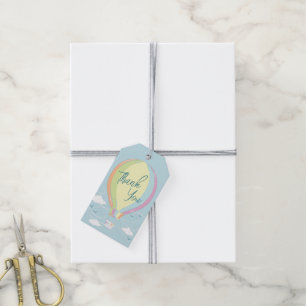 Hot Air Balloon Baby Shower Vintage Gift Tags