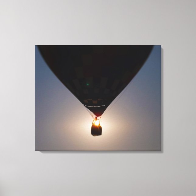 Hot Air Balloon, Balloon Fest, Olathe, Kansas, Sun Canvas Print (Front)