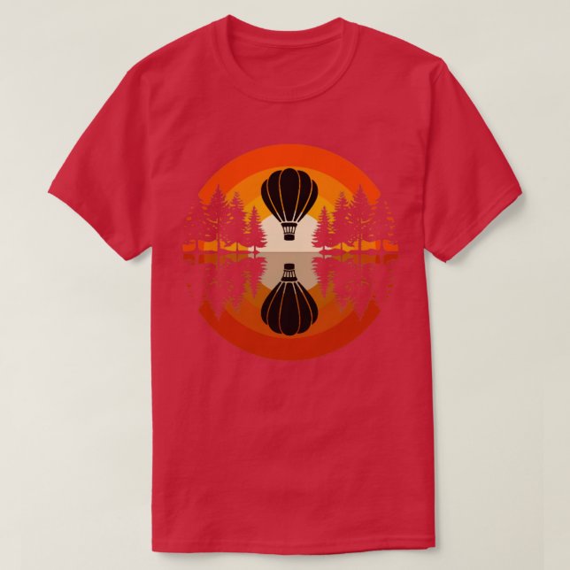 Hot Air Balloon Ballooning Balloonist  2  T-Shirt (Design Front)