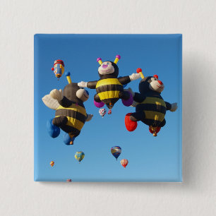 Hot Air Balloon Bees - NM Festival Pins