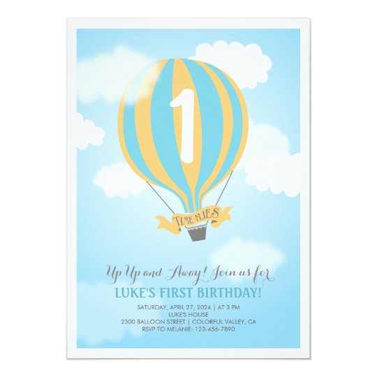 hot air balloon birthday
