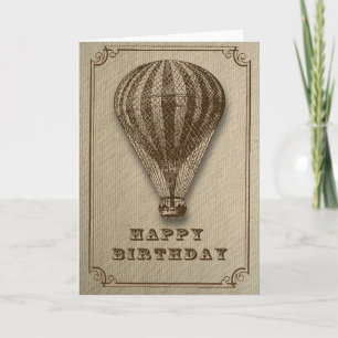 Hot Air Balloon Birthday Card