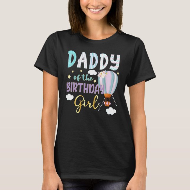 Hot Air Balloon Birthday Matching Family Group Out T-Shirt (Front)