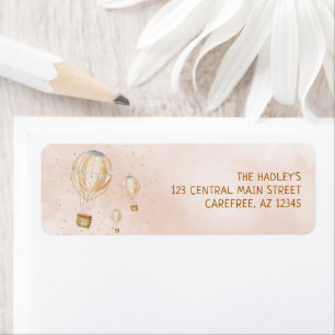 Hot Air Balloon Birthday Return Address