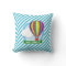 Hot Air Balloon; Blue & White Stripes