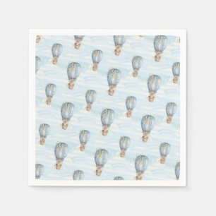 Hot Air Balloon Boho Birthday Napkin
