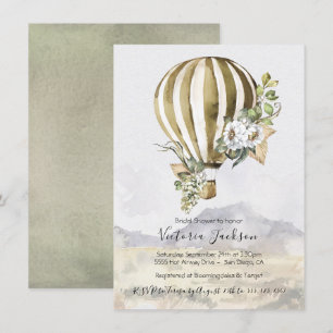 Hot Air Balloon Bridal Shower invitations