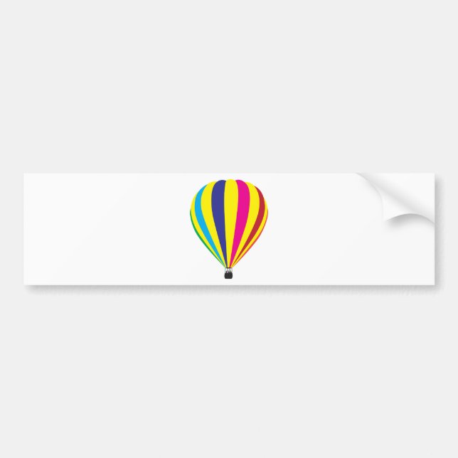 Hot Air Balloon Bumper Sticker (Front)
